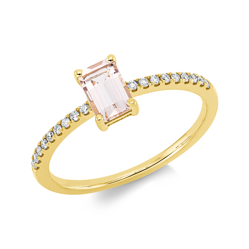 Farbstein Fashion Ring Gelbgold 18kt 0,1ct