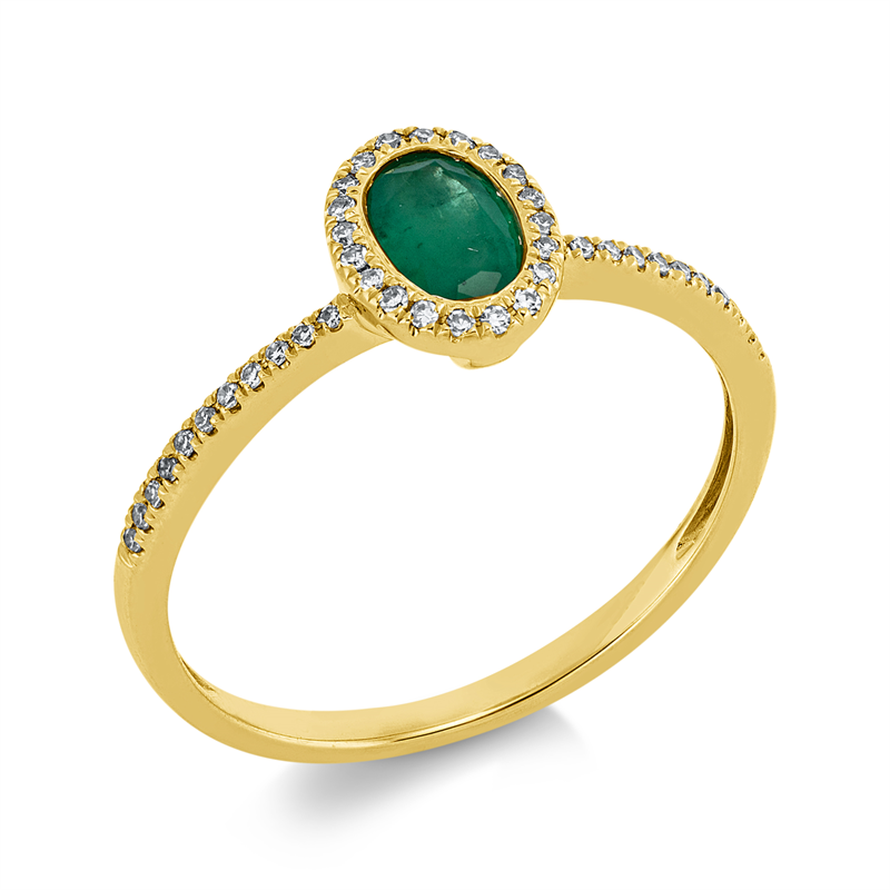 Farbstein Classic Ring Gelbgold 18kt 0,1ct