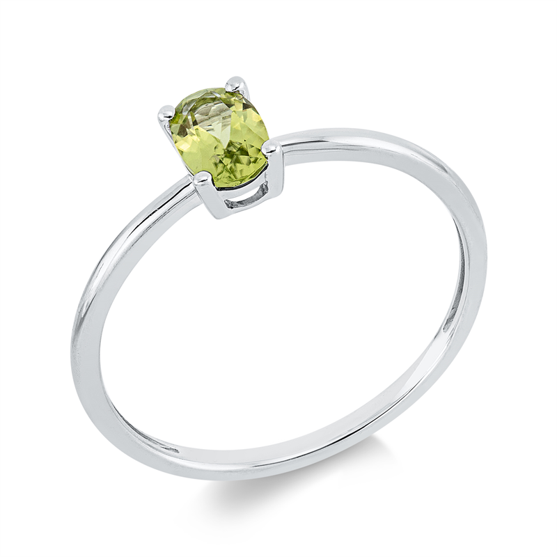 Farbstein Fashion Ring Weißgold 18kt