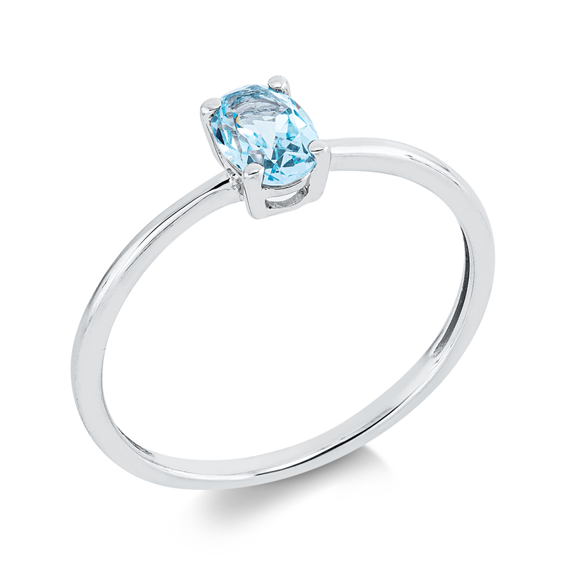 Farbstein Fashion Ring Weißgold 18kt