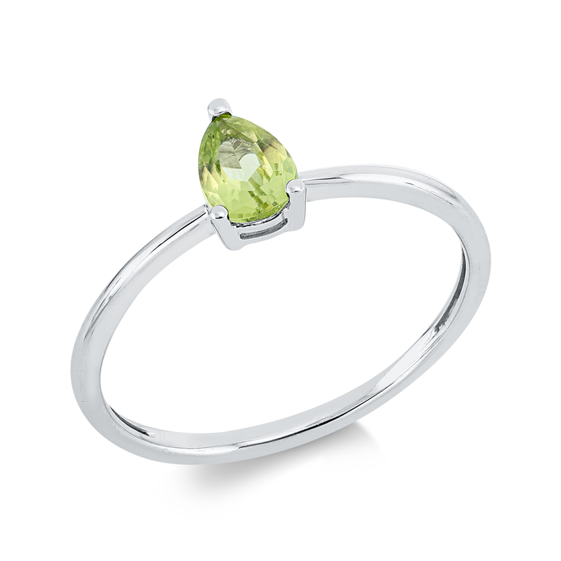 Farbstein Fashion Ring Weißgold 18kt
