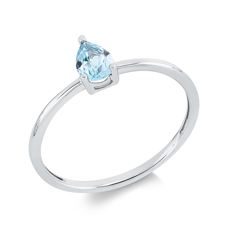 Farbstein Fashion Ring Weißgold 18kt