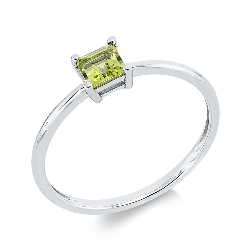 Farbstein Fashion Ring Weißgold 18kt