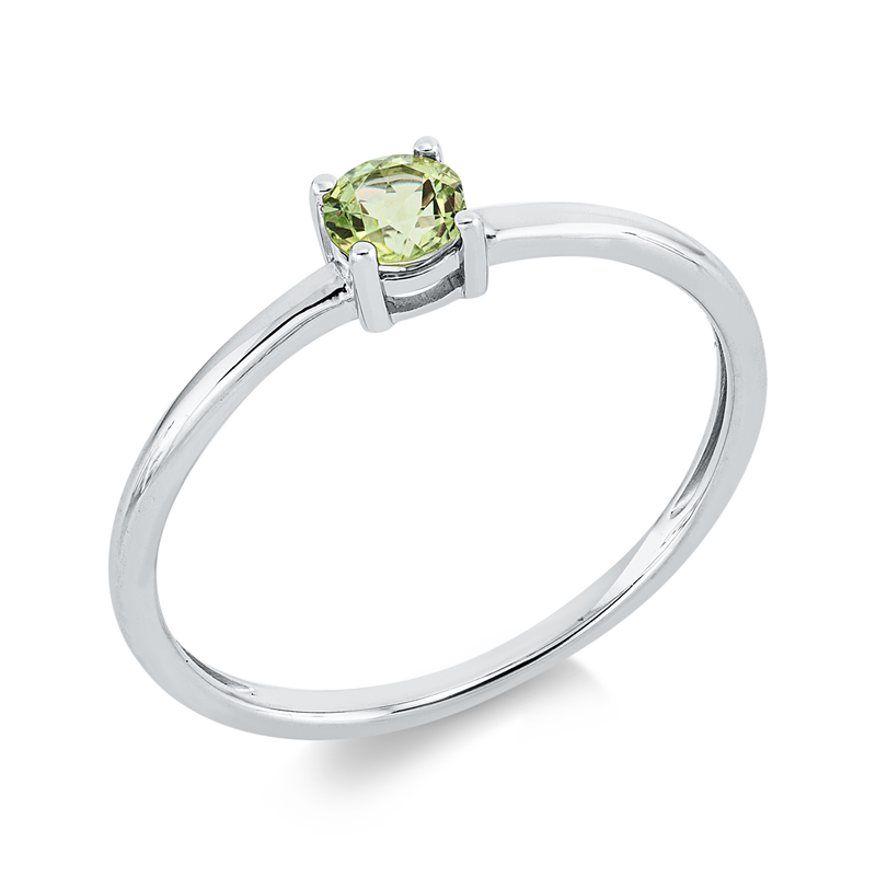 Farbstein Fashion Ring Weißgold 18kt