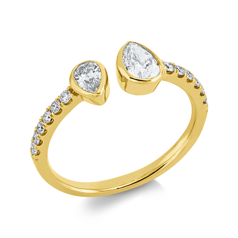 Modern Woman Ring Weißgold 18kt 0,74ct