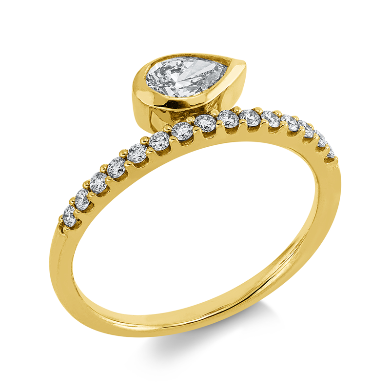 Modern Woman Ring Gelbgold 18kt 0,53ct