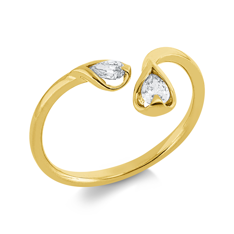 Modern Woman Ring Gelbgold 18kt 0,22ct