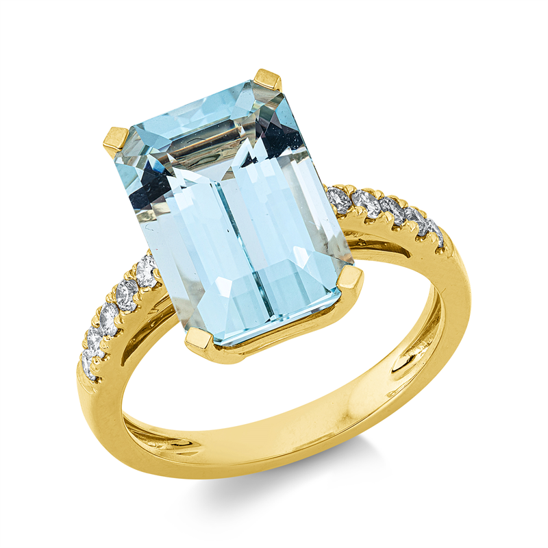 Farbstein Classic Ring Gelbgold 18kt 0,25ct