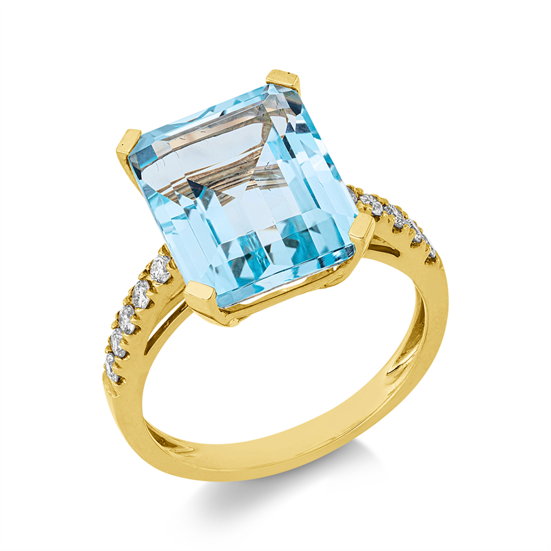 Farbstein Fashion Ring Gelbgold 18kt 0,25ct