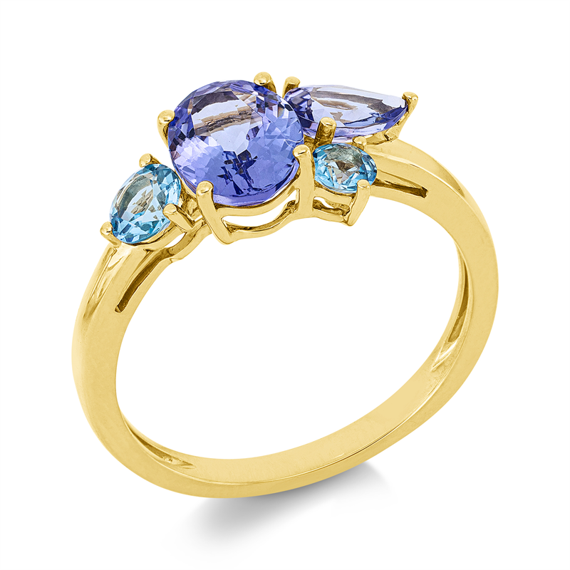 Farbstein Fashion Ring Gelbgold 18kt