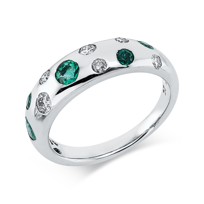 Farbstein Classic Ring Weißgold 14kt 0,31ct