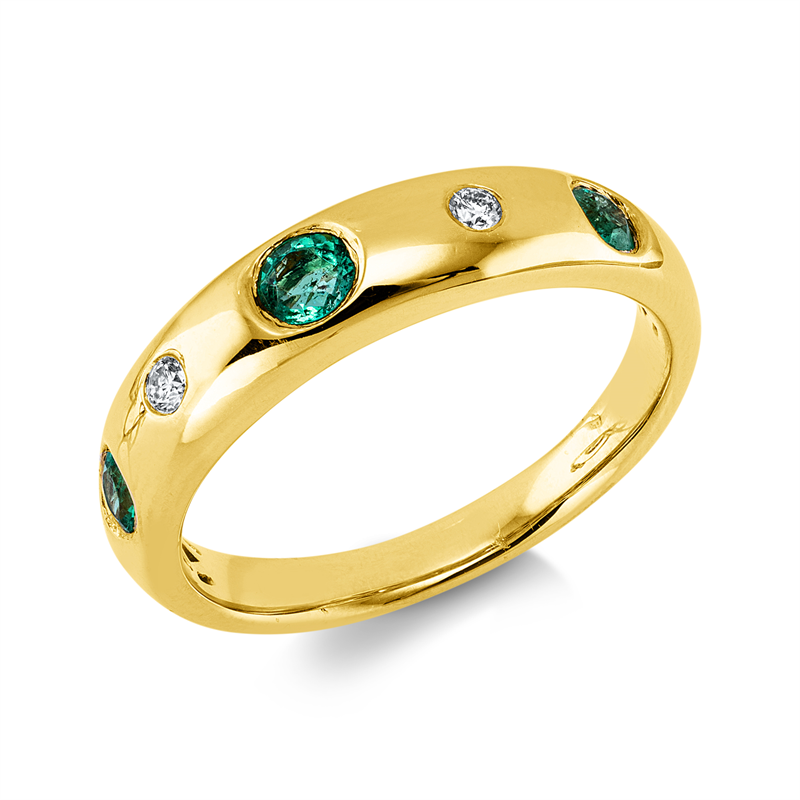 Farbstein Classic Ring Gelbgold 14kt 0,05ct