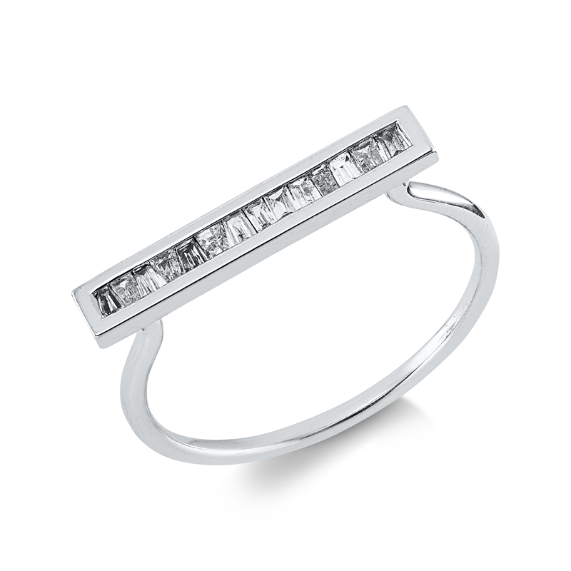 Modern Woman Ring Weißgold 18kt 0,14ct