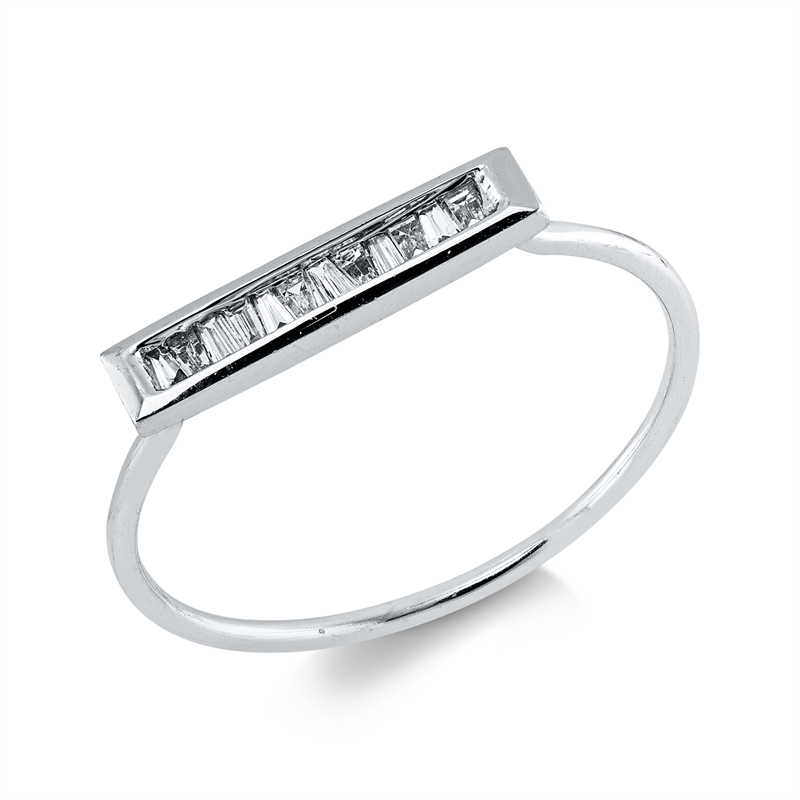 Modern Woman Ring Weißgold 18kt 0,12ct