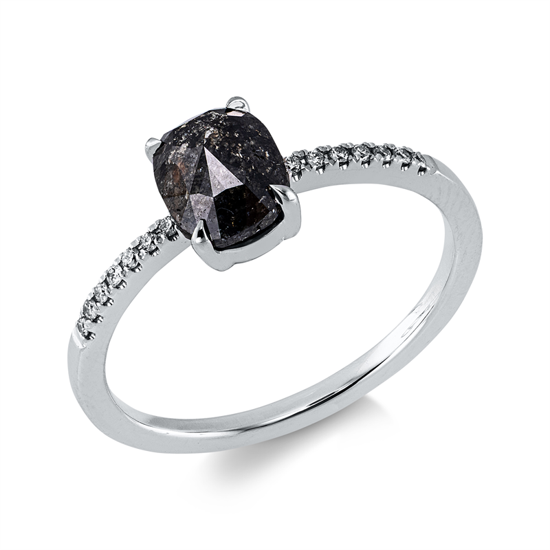 Farbiger Diamant Ring Weißgold 18kt 1,18ct