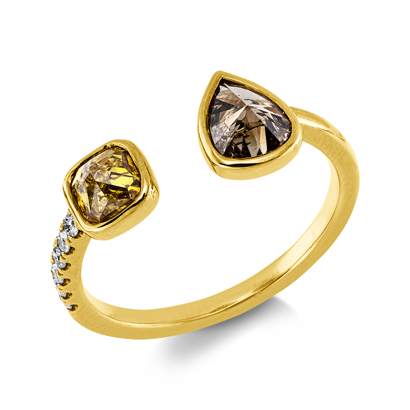 Farbiger Diamant Ring Gelbgold 18kt 1,25ct