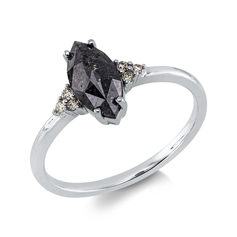 Farbiger Diamant Ring Weißgold 18kt 1,26ct