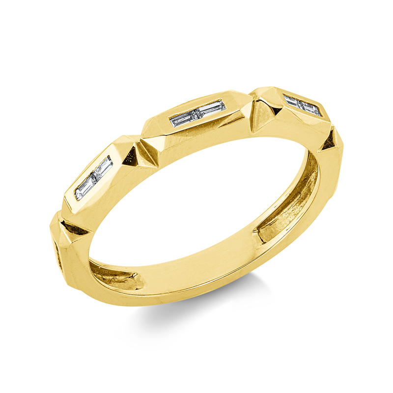 Baguette Ring Gelbgold 14kt 0,18ct