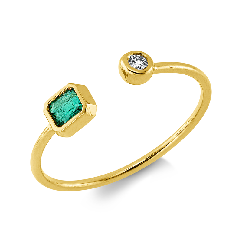 Farbstein Classic Ring Gelbgold 18kt 0,04ct