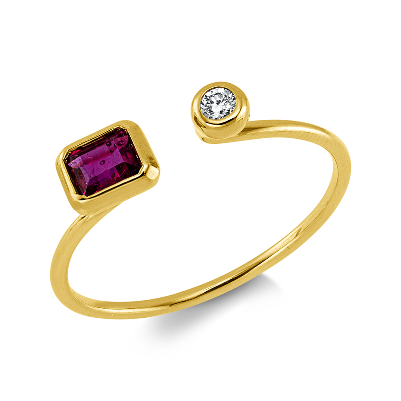 Farbstein Classic Ring Gelbgold 18kt 0,04ct