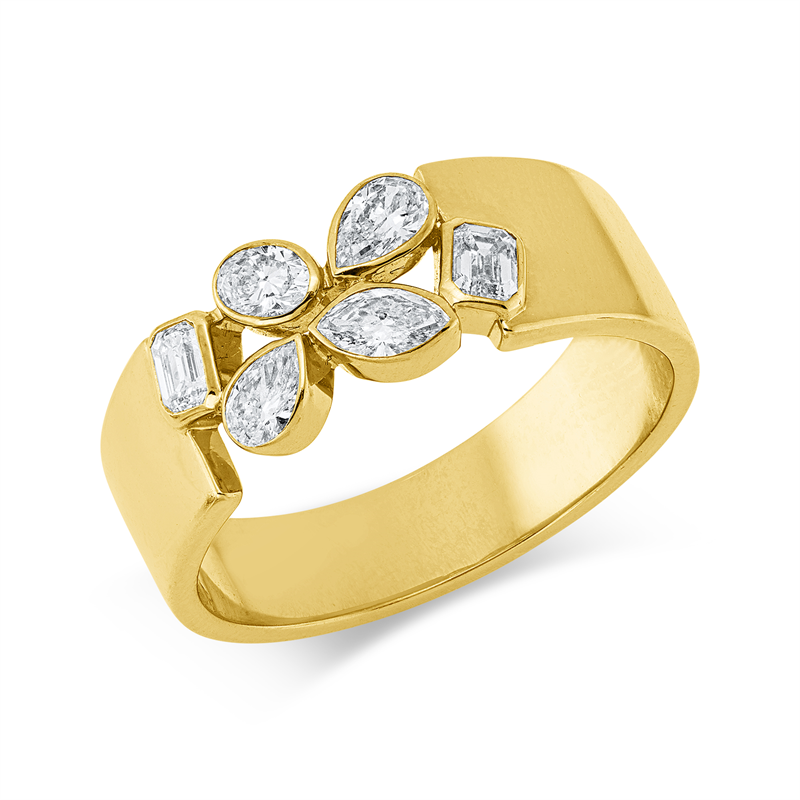 Exklusiv Ring Gelbgold 18kt 0,51ct