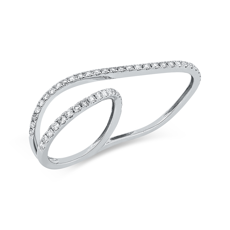 Modern Woman Ring Weißgold 18kt 0,67ct