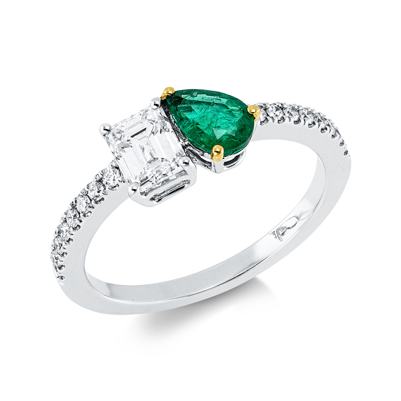 Farbstein Classic Ring Weißgold 18kt 0,66ct