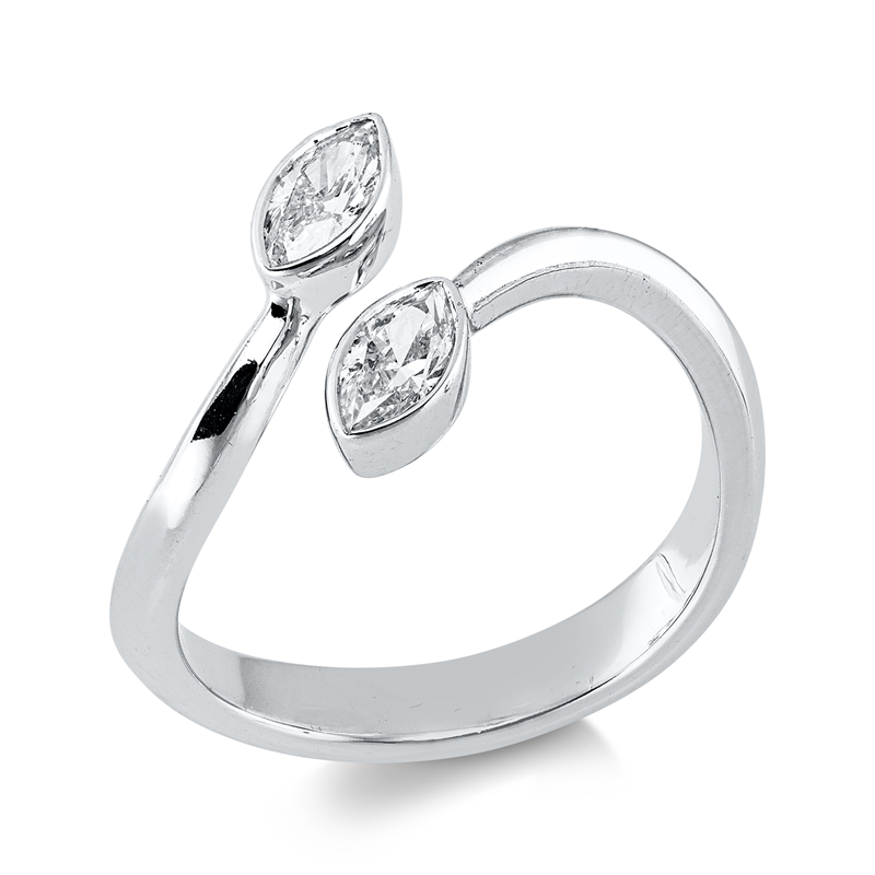 Modern Woman Ring Weißgold 18kt 0,49ct