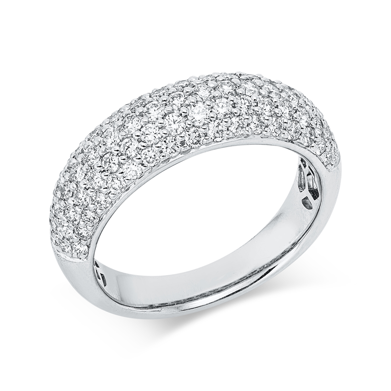 Pavé Ring Weißgold 18kt 1,13ct