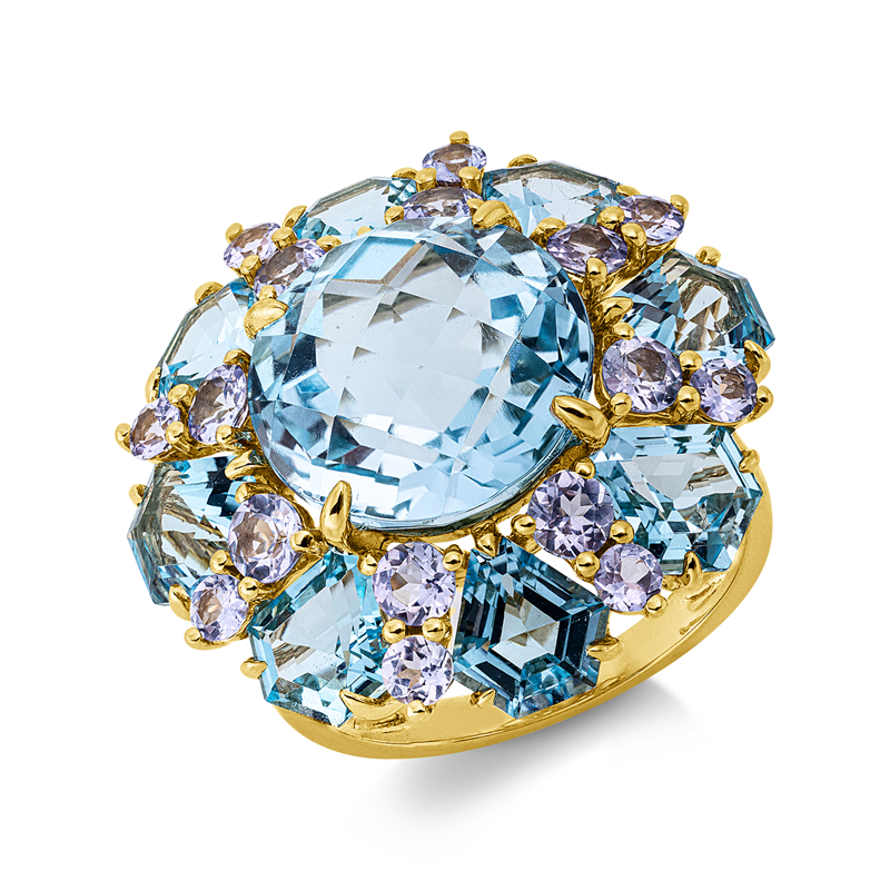 Farbstein Fashion Ring Gelbgold 18kt