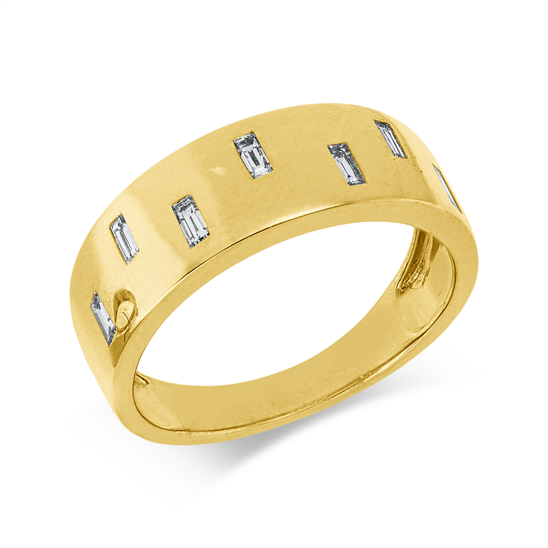 Baguette Ring Gelbgold 18kt 0,23ct