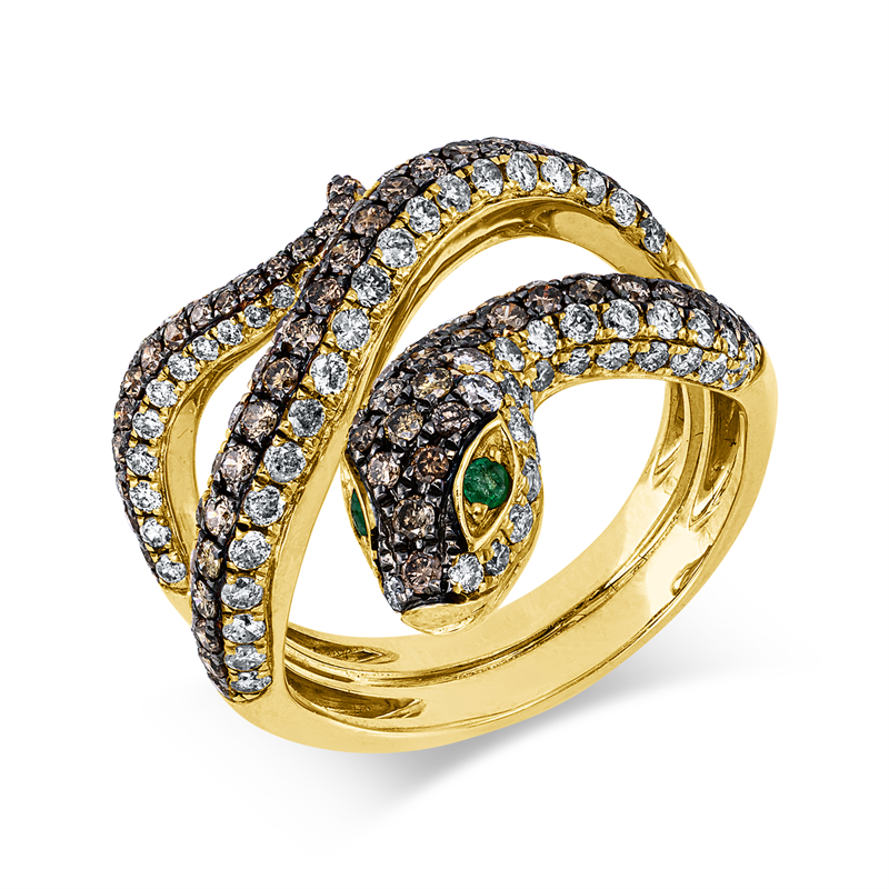Tier Ring Gelbgold 14kt 1,7ct