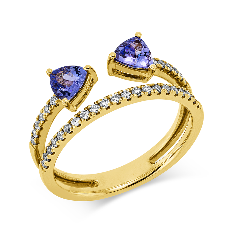 Farbstein Classic Ring Gelbgold 14kt 0,24ct
