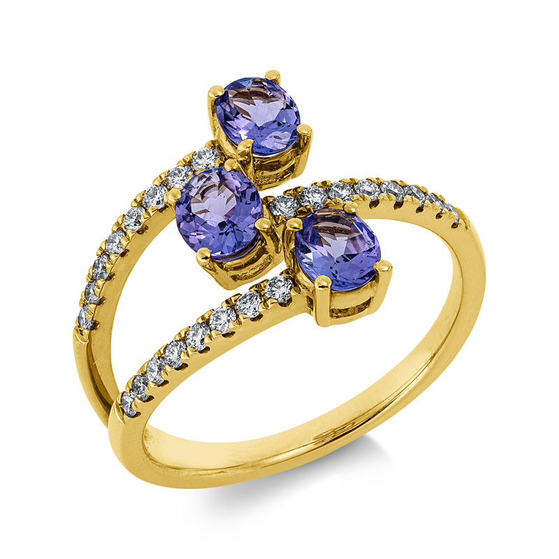 Farbstein Classic Ring Gelbgold 14kt 0,26ct