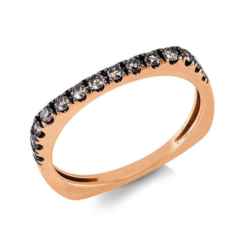 Farbiger Diamant Ring Rotgold 18kt 0,32ct