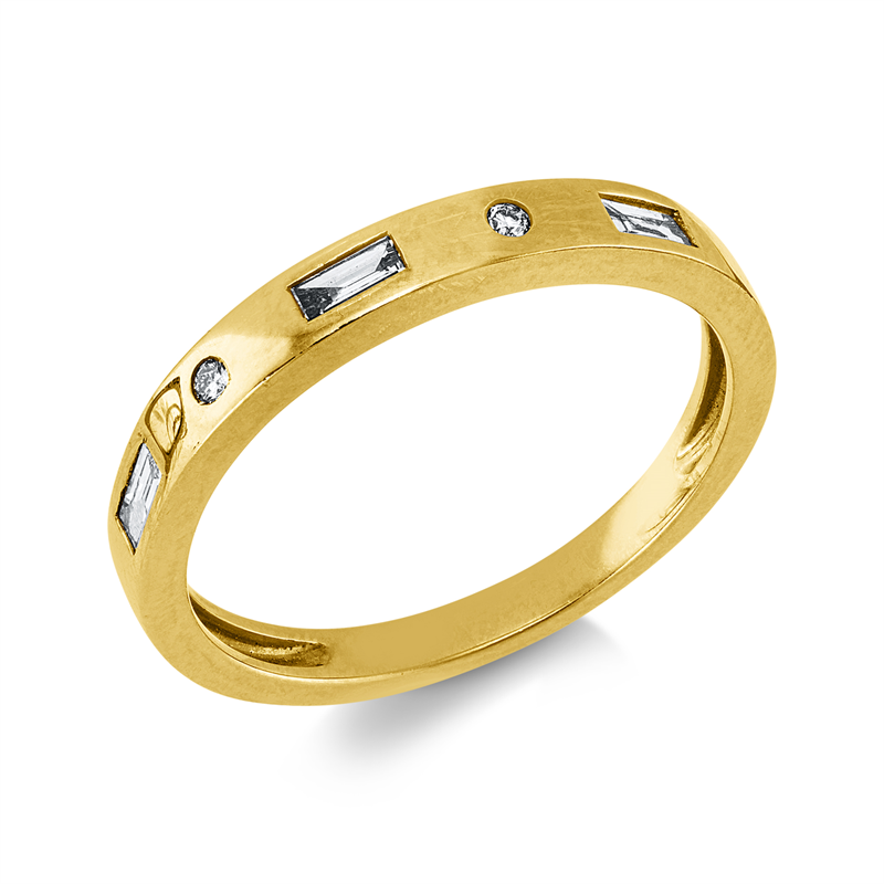 Baguette Ring Gelbgold 18kt 0,14ct