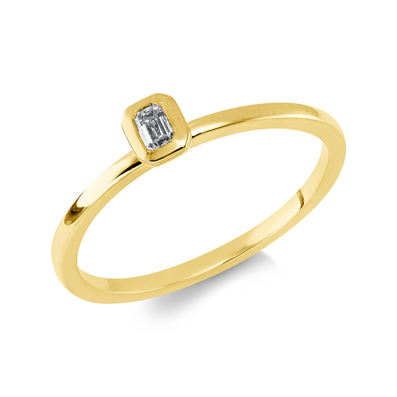 Baguette Ring Gelbgold 18kt 0,09ct