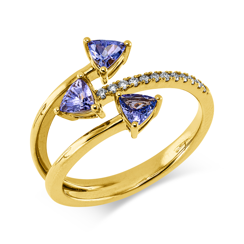 Farbstein Classic Ring Gelbgold 14kt 0,1ct
