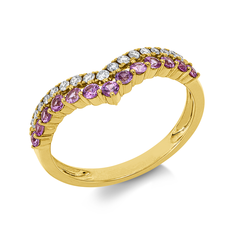 Farbstein Classic Ring Gelbgold 14kt 0,16ct