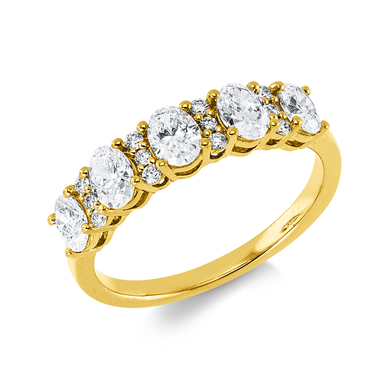 Modern Woman Ring Gelbgold 18kt 0,73ct