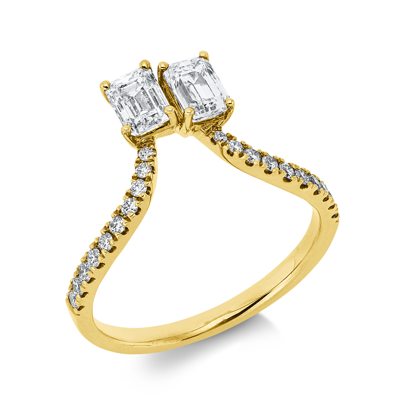 Baguette Ring Gelbgold 14kt 1,12ct