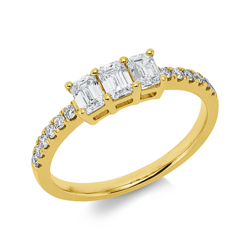 Baguette Ring Gelbgold 14kt 0,85ct