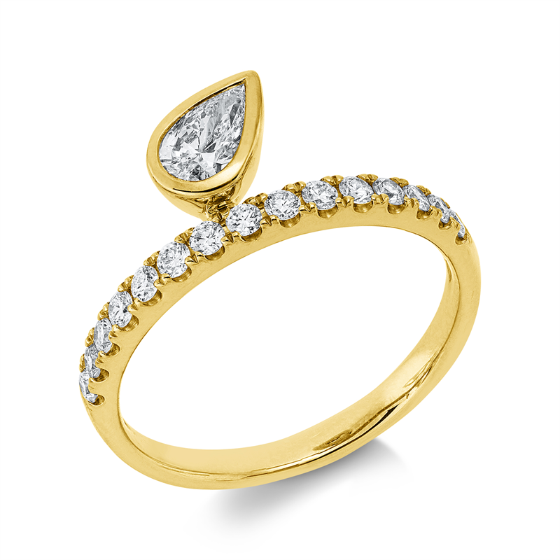 Modern Woman Ring Gelbgold 14kt Ref-1KM33