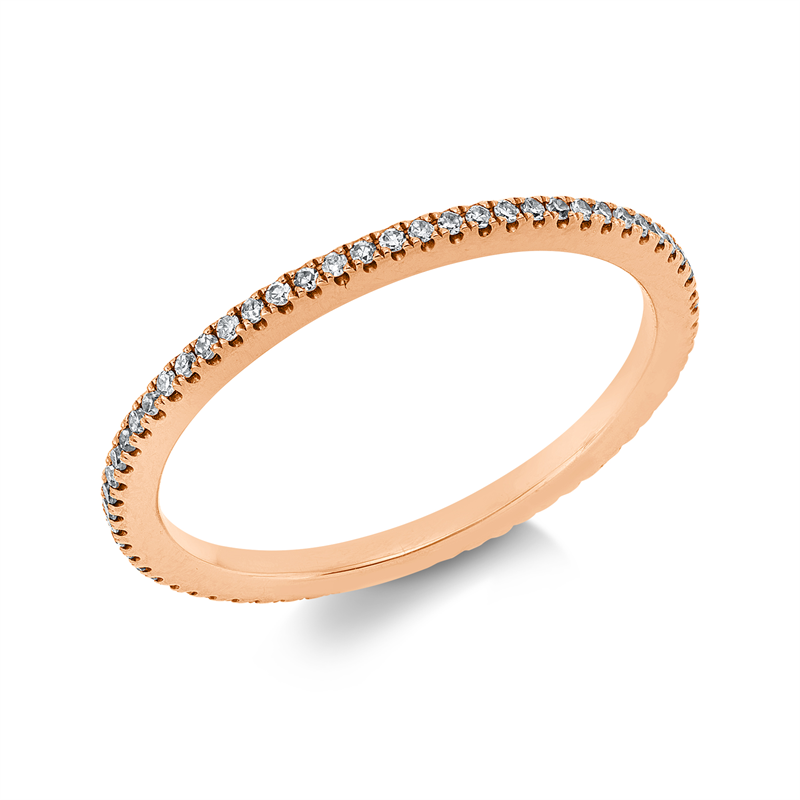 Modern Woman Ring Rotgold 18kt 0,14ct