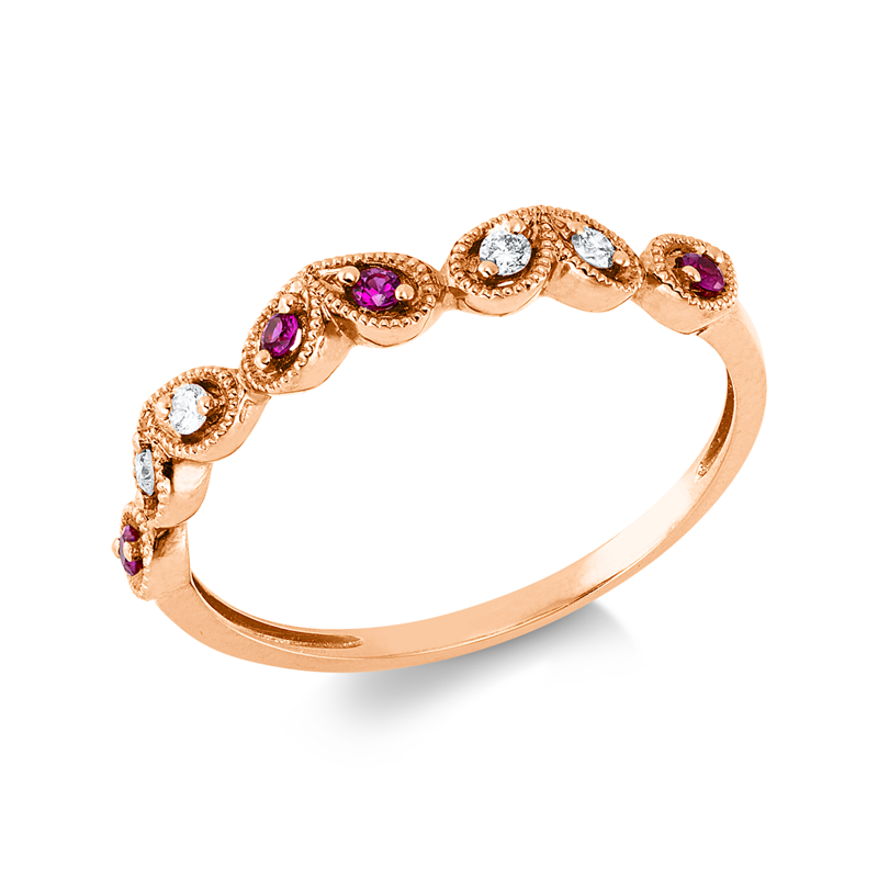 Farbstein Classic Ring Rotgold 18kt 0,05ct