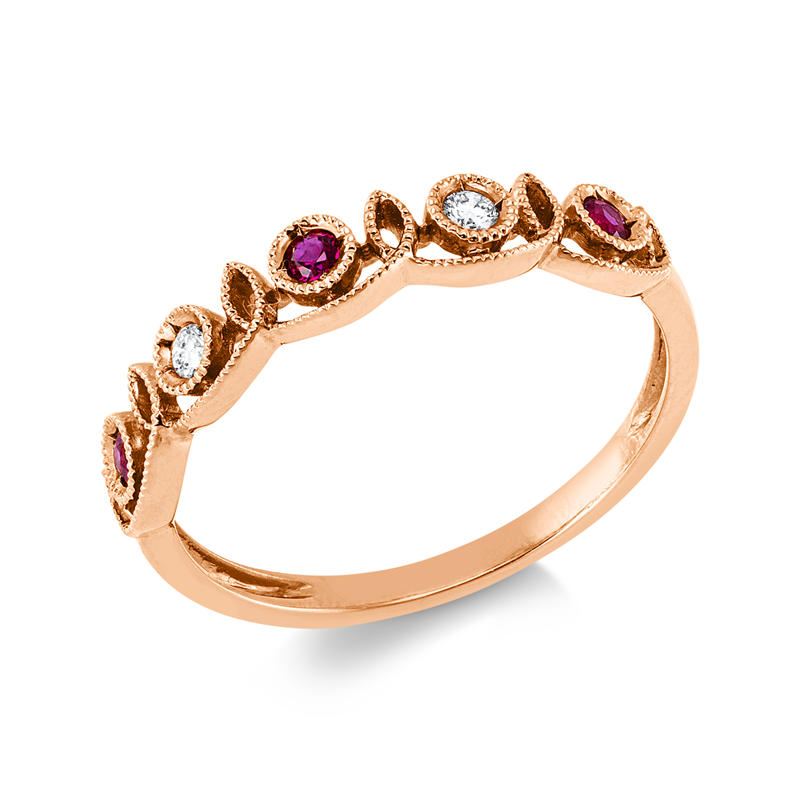 Farbstein Classic Ring Rotgold 18kt 0,04ct