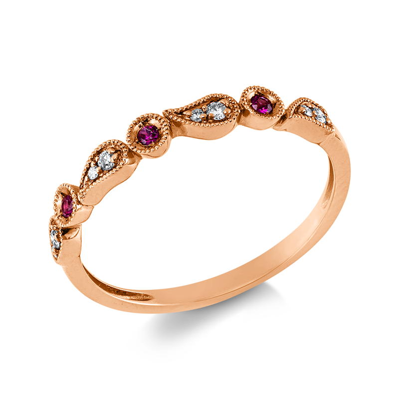 Farbstein Classic Ring Rotgold 18kt 0,06ct