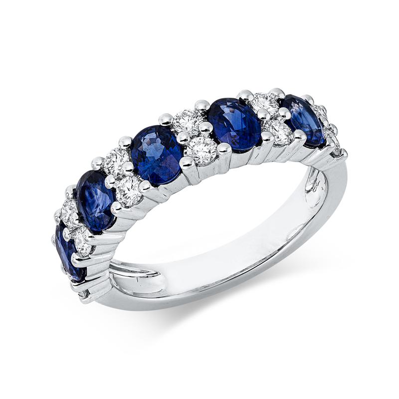 Farbstein Classic Ring Weißgold 18kt 0,45ct