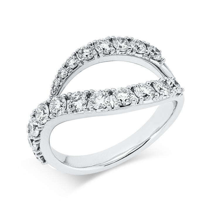 Modern Woman Ring Weißgold 18kt Ref-1KO01