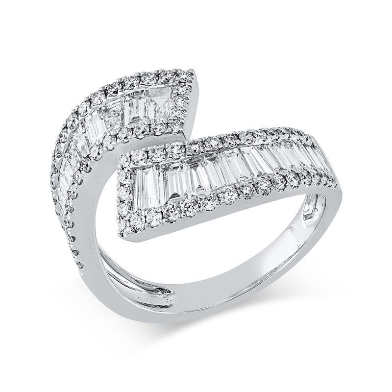 Baguette Ring Weißgold 18kt 1,67ct